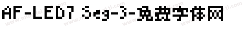 AF-LED7 Seg-3字体转换